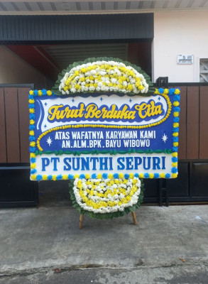 Papan Bunga Duka di Jati Baru